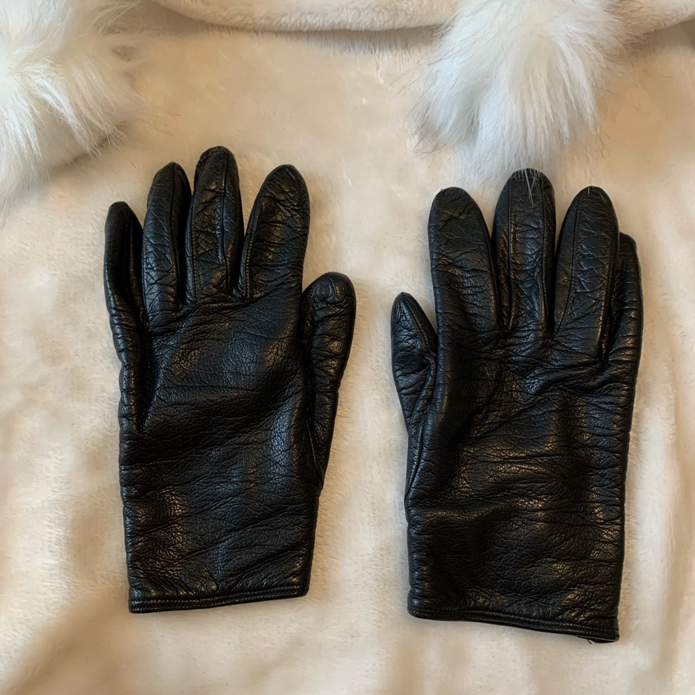 Genuine Leather Gloves Lined With 100% Cashmere